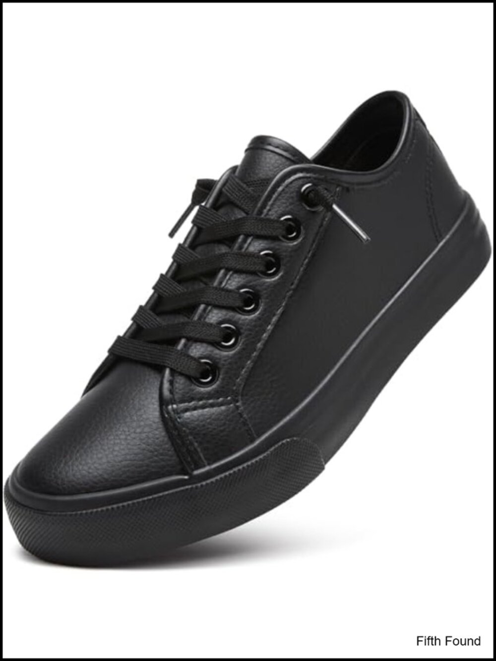 XRH Women's Slip-On Non-Slip Work Shoes Faux Leather Sneakers